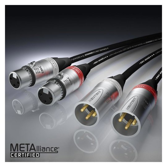 Microphone Reference EMC-QUAD cable, 4 x 0,14 mm XLR / XLR Neutrik 10,00m