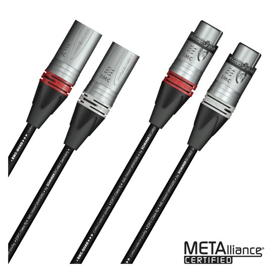 Microphone Reference EMC-QUAD cable, 4 x 0,14 mm XLR / XLR Neutrik 10,00m