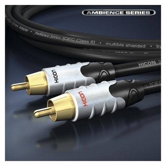 HICON Cinchkabel Paar RCA-Cinch, Phonokabel Ambience Series