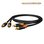 HICON Cinchkabel Paar RCA-Cinch, Phonokabel, Ergonomic Series 0,75m