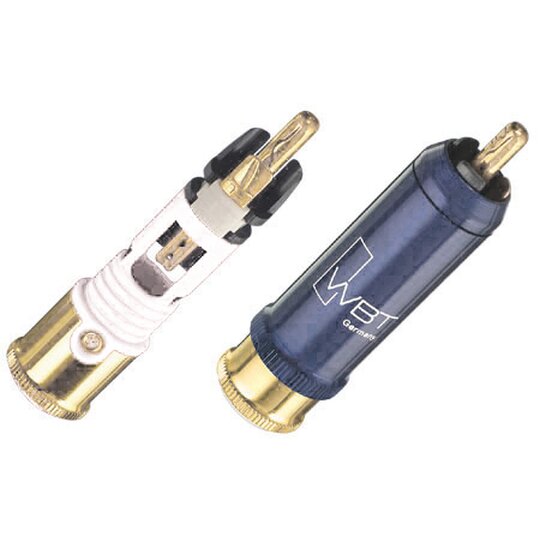 WBT RCA cinch cable connector WBT-0110 Cu White