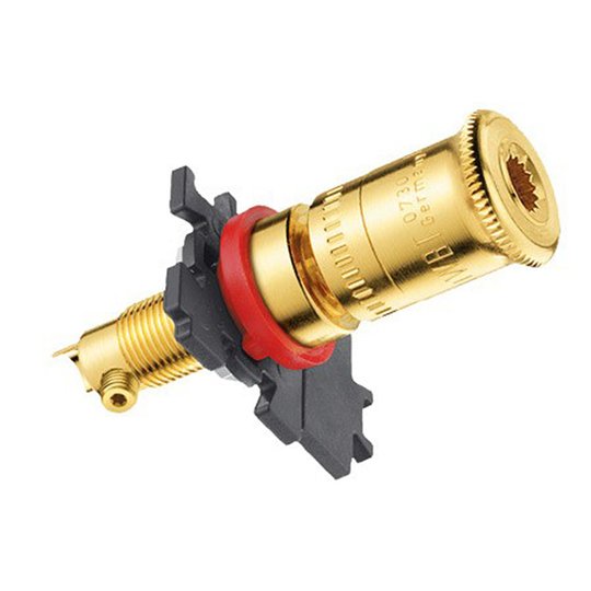 WBT Polklemme Classic, 24 Karat Goldbeschichtet WBT-0730.01