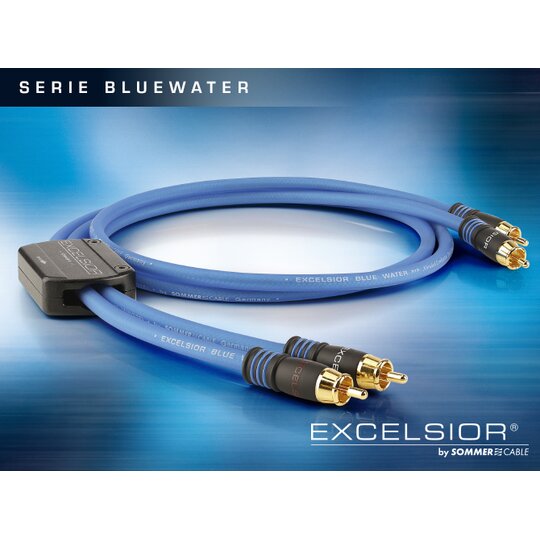Excelsior BlueWater Series Cinch, Cinch (RCA) Audio Cable Pair 0,5m